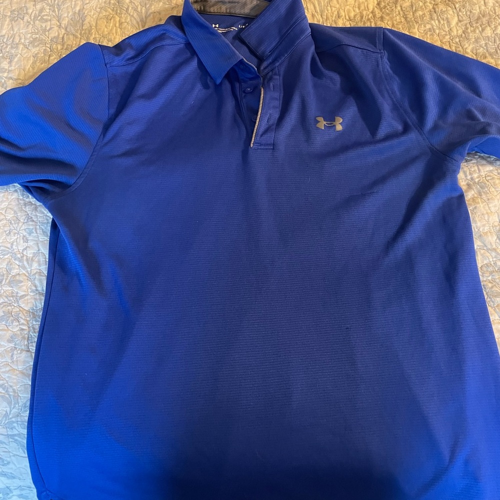 Under Armour Men's Vibrant Blue Polo